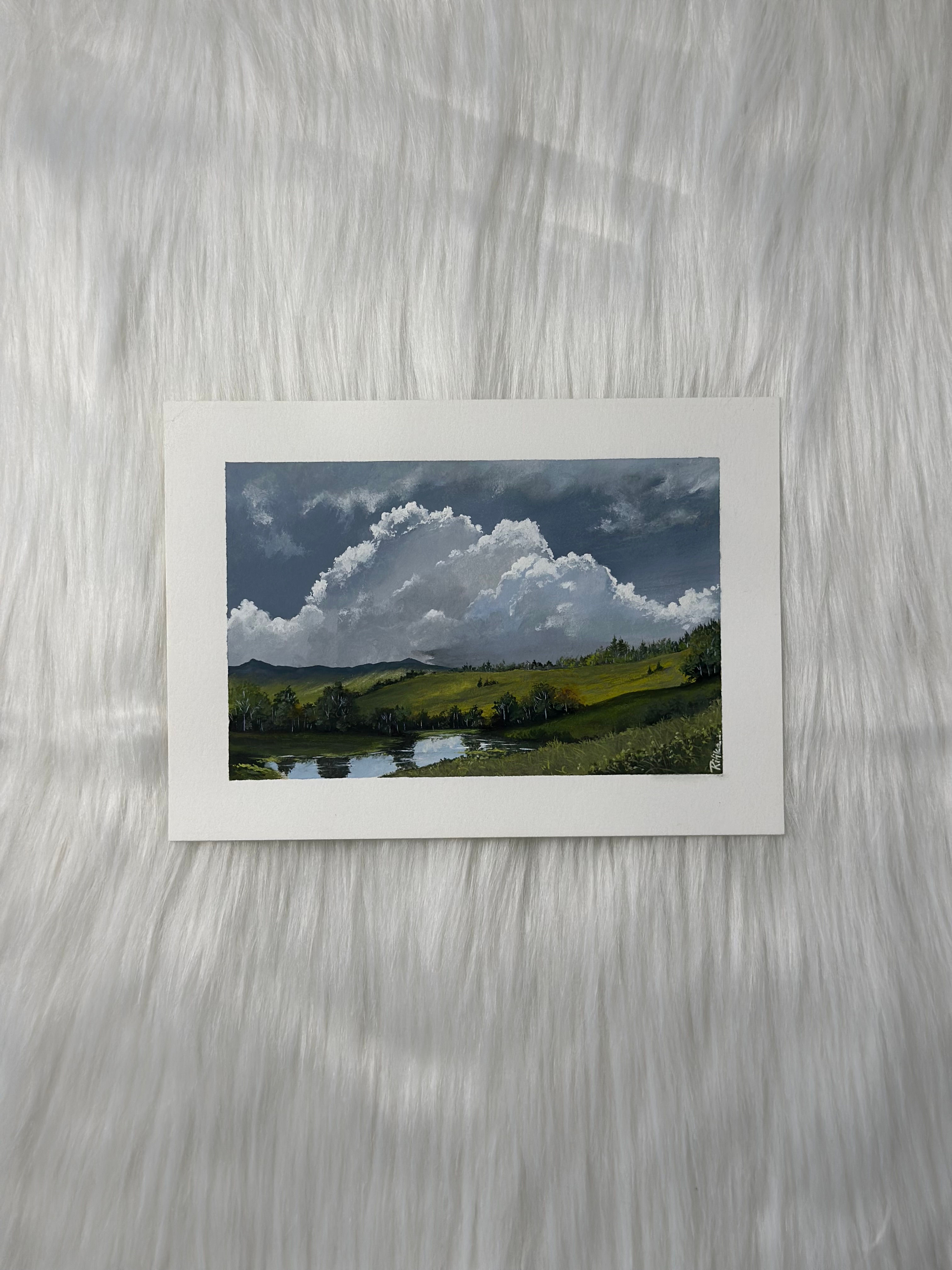 Original Gouache Artwork- Drift & Distance
