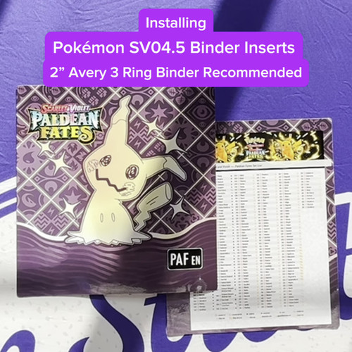 SV045 Paldean Fates Pokmon Binder Art | Elm Street Games SV045 Paldean Fates Pokmon Binder Art | Elm Street Games