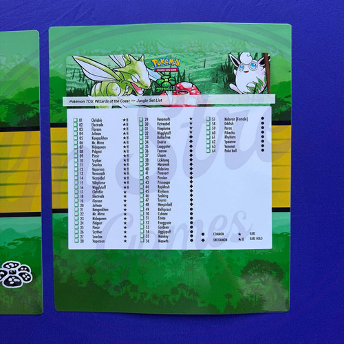 pokemon jungle card list Jungle Complete Master Set (64/64) 1999 [MP-DMG]