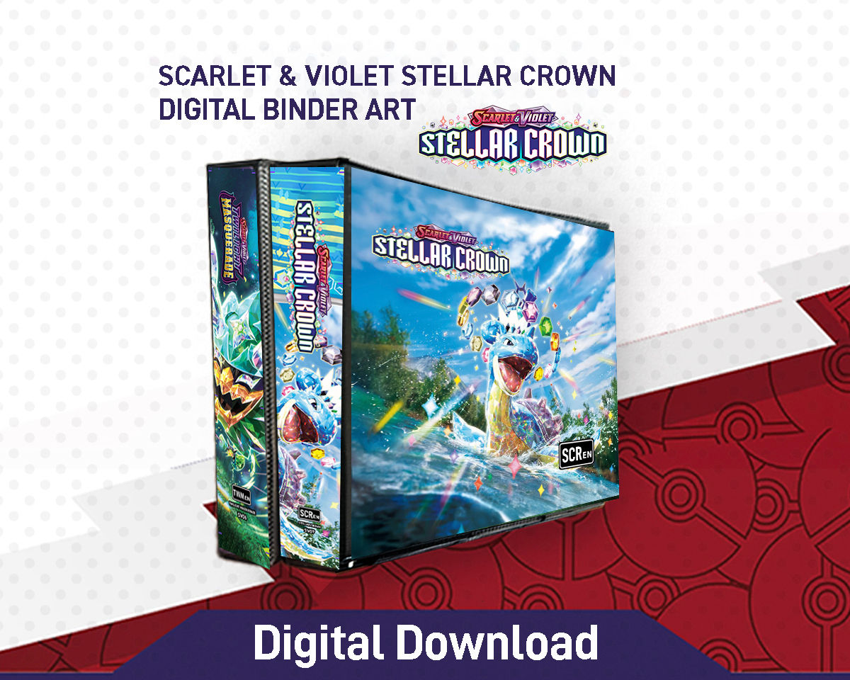 Scarlet & Violet Stellar Crown Binder Inserts Digital Art