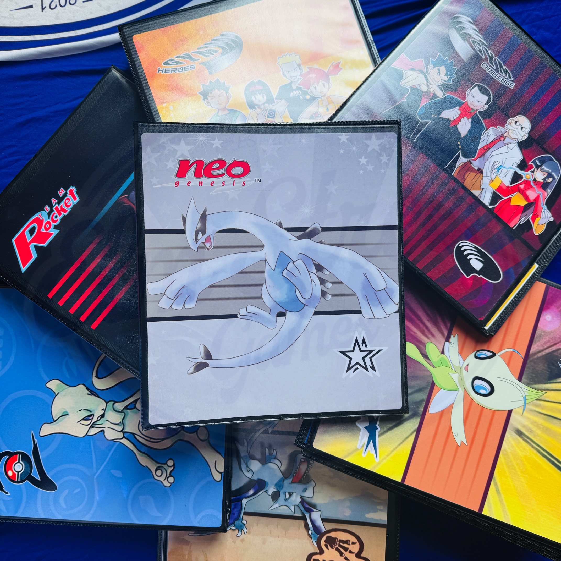 Neo Genesis-Themed TCG Binder with Laminated Inserts – For Vintage