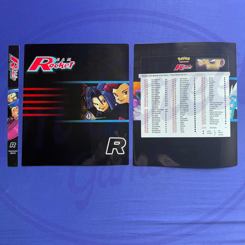 Team Rocket Pokmon Binder Inserts | Vintage Team Rocket Collection Album | Elm Street Games Team Rocket Pokmon Binder Inserts | Vintage Team Rocket Collection Album | Elm Street Games