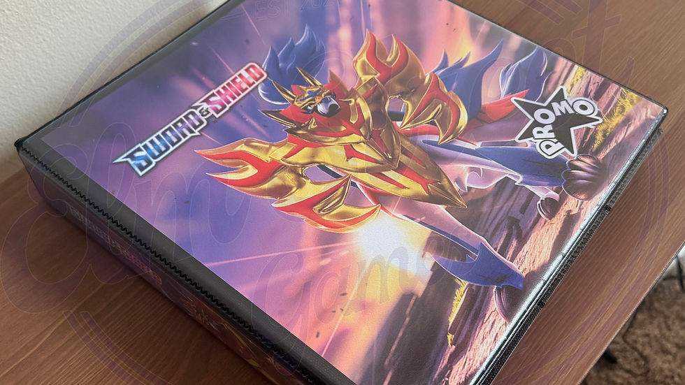 Close-up view of a high-quality laminated Pokémon binder insert