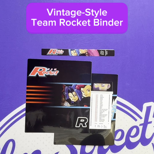 Team Rocket Pokmon Binder Inserts | Vintage Team Rocket Collection Album | Elm Street Games Team Rocket Pokmon Binder Inserts | Vintage Team Rocket Collection Album | Elm Street Games