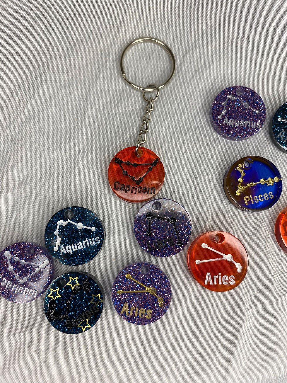 Zodiac Keychain or Chain