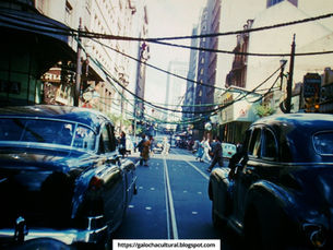 Aspecto da Rua Barão de Itapetininga, Década de 50, São Paulo, Brasil