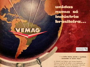 Propaganda "Unidas numa só indústria brasileira...", 1958, DKW Vemag, Brasil
