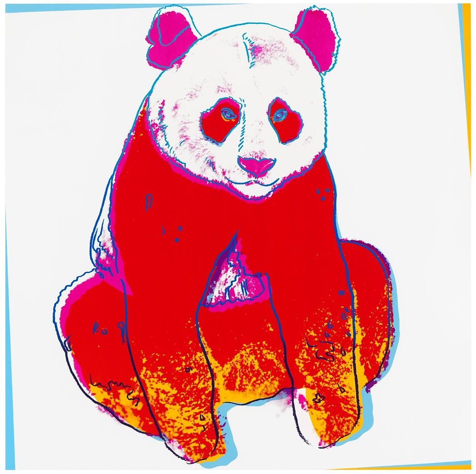 Panda Gigante, de Espécies Ameaçadas (Giant Panda, from Endangered Species) - Andy Warhol