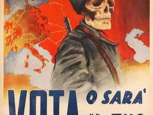 Cartaz de propaganda política "Vota o sarà il tuo padrone", Década de 40, Itália