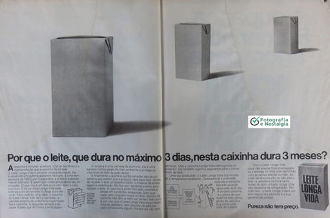Propaganda "Leite longa vida", 1983, Brasil