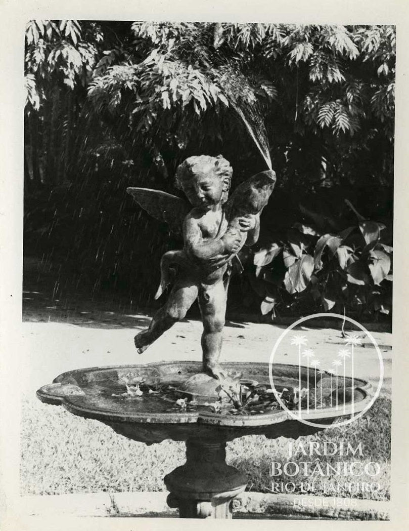 Imagens da Fonte Anjo com peixe / Il Putto col delfino", Jardim Botânico, Rio de Janeiro, Brasil