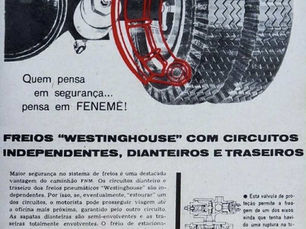 Propaganda "Freios Westinghouse", Fábrica Nacional de Motores / FNM, Brasil
