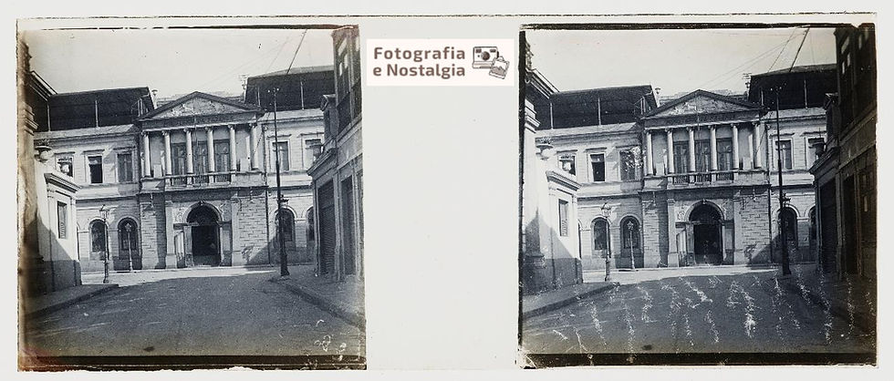 Estereoscopia Travessa das Belas Artes, 1915, Rio de Janeiro, Brasil