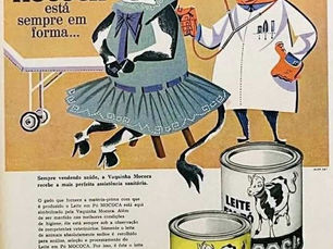 Propaganda "A Vaquinha Mococa está sempre em forma...", 1959, Leite em pó Mococa, Laticínios Mococa, Brasil