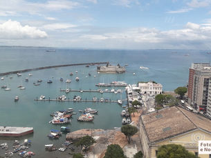 Vista da Baía de Todos os Santos, Salvador, Bahia, Brasil