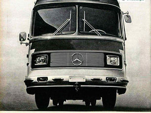 Propaganda "Não deixe que esta cara nova engane você", 1970, Ônibus Mercedes Benz, Mercedes Benz, Brasil