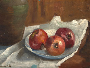 Natureza morta com maçãs (Natureza morta com maçãs) - Francisco Rebolo