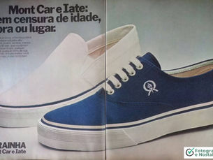 Propaganda "Mont Car e Iate: sem censura de idade, hora ou lugar", 1980, Tênis Mont Car e Iate, Rainha, Brasil