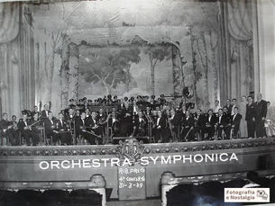 Imagens antigas de concertos da Orquestra Sinfônica de Ribeirão Preto, São Paulo, Brasil