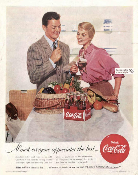 Propaganda "Coca-Cola", 1955, Estados Unidos