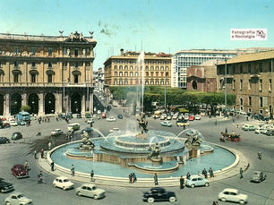 Piazza dell' Esedra / Atual Piazza della Repubblica, Roma, Itália