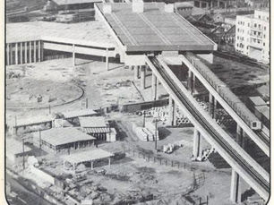 Obras da Estação Brás, 1979, Metrô, São Paulo, Brasil