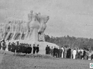 Inauguração do Monumento às Bandeiras, 1953, São Paulo, Brasil