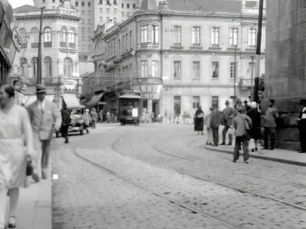 Rua Florêncio de Abreu e Largo de São Bento, 1929, São Paulo, Brasil