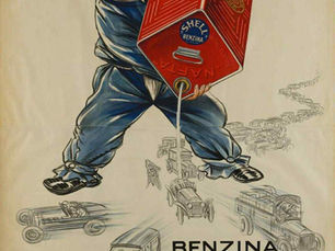 Propaganda "Benzina Shell", 1925, Società Nafta Genova, Itália