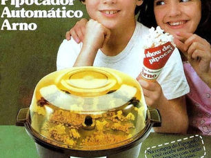 Propaganda "Pipocador automático Arno", 1981, Arno, Brasil