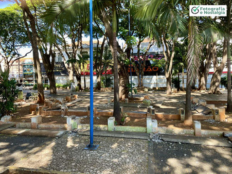 Obras na Praça Barão da Franca, 2025, Franca, São Paulo, Brasil