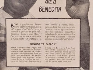 Propaganda "Composto de gordura bovina A Patroa", Swift, Brasil