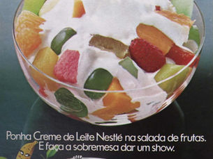 Propaganda "Creme de leite Nestlé", 1980, Nestlé, Brasil