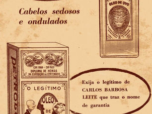 Propaganda "Óleo de ovo", 1954, Petrolovo, Brasil