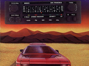 Propaganda "San Francisco, o full-stereo Bosch", 1984, Auto-rádio San Francisco, Bosch, Brasil