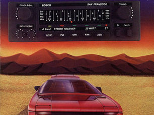 Propaganda "San Francisco, o full-stereo Bosch", 1984, Auto-rádio San Francisco, Bosch, Brasil