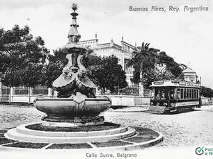 Fuente de Mihanovich / Fuente de los Delfines, Calle Sucre, Belgrano, Buenos Aires, Argentina