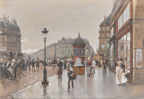 Os Grandes Boulevards, Paris, França (Les Grands Boulevards) - Luigi Loir