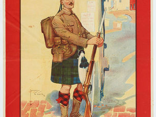 Cartaz de propaganda da Primeira Guerra Mundial, "Your king & country need you", 1914, Inglaterra