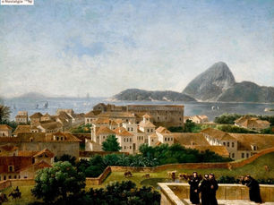 Entrada da baía e da cidade do Rio a partir do terraço do Convento de Santo Antônio, Rio de Janeiro, Brasil (Entrada da baía e da cidade do Rio a partir do terraço do Convento de Santo Antônio) - Nico