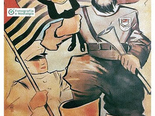 Cartaz de propaganda da Revolução Constitucionalista de 1932, "Abaixo a ditadura", Estado de São Paulo, Brasil