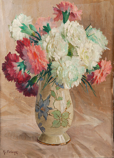 Vaso de flores (Vaso de flores) - Adolfo Fonzari