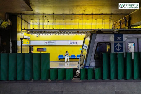 Aspecto da Estação Paraíso, Metrô, Sao Paulo, Brasil