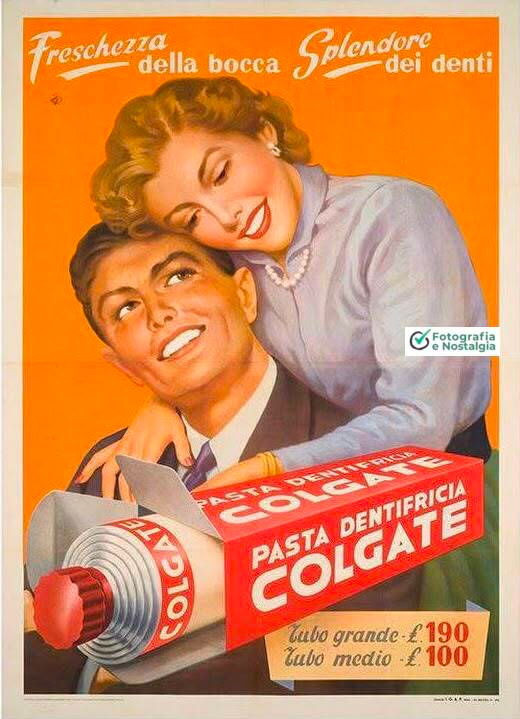 Propaganda "Pasta dentifricia Colgate", Colgate, Itália