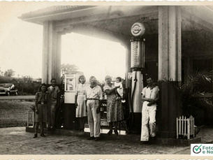 Auto Posto Martinez & Bortolheiro, Década de 60, Bonfim Paulista, Ribeirão Preto, São Paulo, Brasil