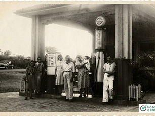 Auto Posto Martinez & Bortolheiro, Década de 60, Bonfim Paulista, Ribeirão Preto, São Paulo, Brasil