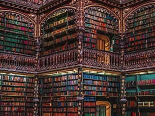 Aspecto do Real Gabinete Português de Leitura, Rio de Janeiro, Brasil