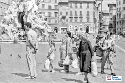 Piazza Navona, 1971, Roma, Itália