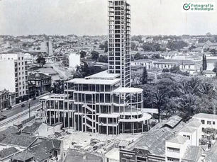 Construção do prédio da Biblioteca Municipal de São Paulo / Atual Biblioteca Mário de Andrade, 1939, São Paulo, Brasil
