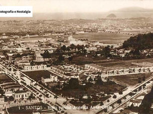 Vista parcial da Avenida Ana Costa, Santos, São Paulo, Brasil